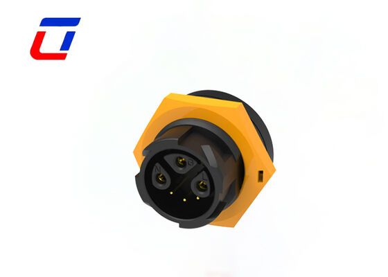 M19 3+3 Pin Plug Socket Connector 15+5A Push Lock Multi Pin Connectors Waterproof