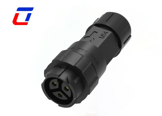 10A M16 3 Pin Power Connector Waterproof 300V Wire To Wire Circular Connectors