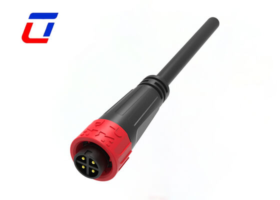 M16 Push Lock Electrical Male Female Connectors Outdoor Waterproof Connector 10A 4 Pin 