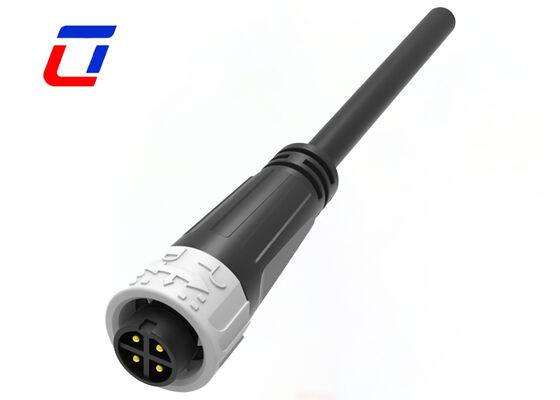 M16 Push Lock Electrical Male Female Connectors Outdoor Waterproof Connector 10A 4 Pin 