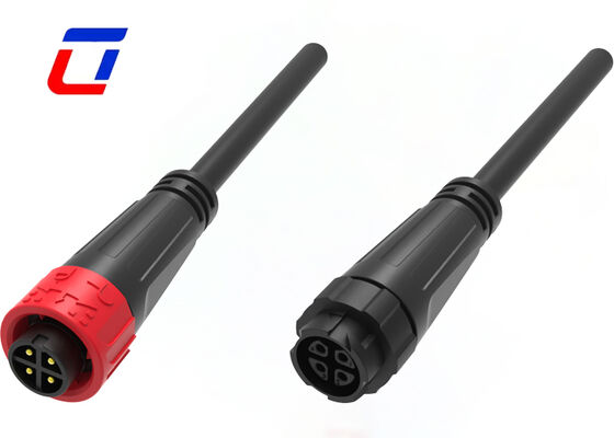 M16 Push Lock Electrical Male Female Connectors Outdoor Waterproof Connector 10A 4 Pin 