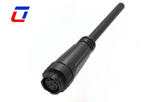 Waterproof Outdoor Cable Connector 8A 125V Push Locking M16 5 Pin Power Connector