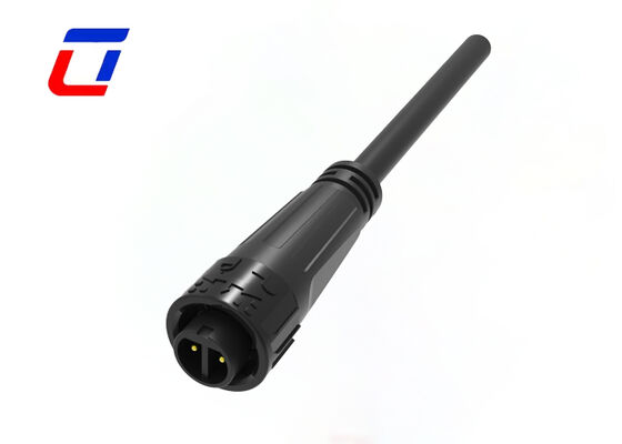 M16 IP67 2 Pin Waterproof Connector 10A UL Obtain Quick Lock Power Connector