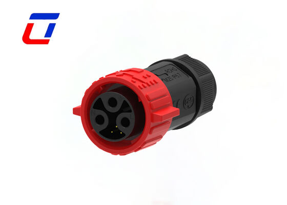 M25 15A+5A Circular Multi Pin Connectors 3+3 Pin Quick Lock Wire To Board Connector