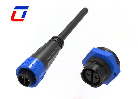 10A 300V 2 pole cable connector M16 quick lock waterproof Outdoor Electronics connector