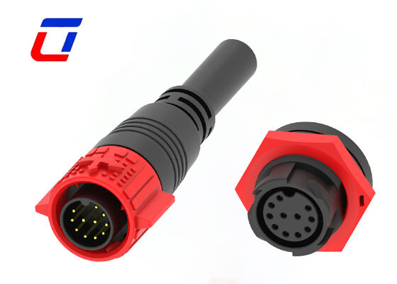 11 Pin 5A Connector Plug And Socket M19 Plastic PA66 Waterproof Data Connector