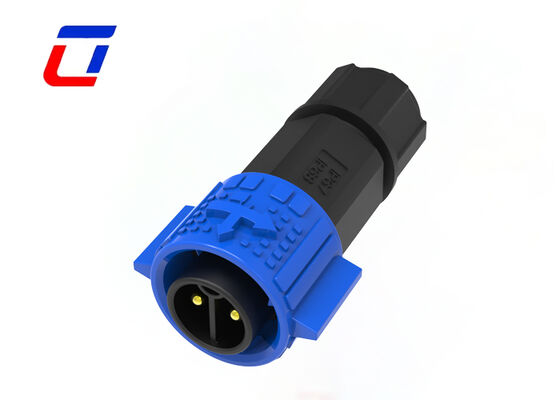M19 20A Circular Waterproof Connector Push Lock 2 Pin Power Connector ODM Plug Socket