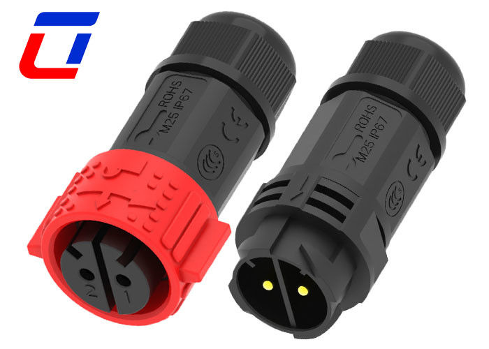 Waterproof 2 Pin Male Female Connector 50A For 16.0mm Cable OD Max.