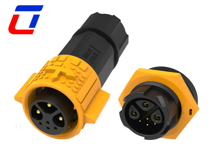 Push Lock Wire To Board Multi Pin Connectors Waterproof 3+4 Pin For Power Signal