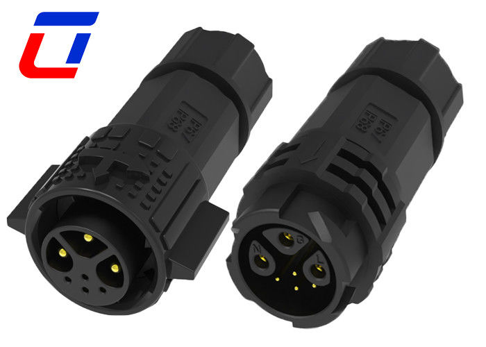 M19 15A Waterproof Male Female Connector Plug And Socket IP67 3+4 Pin