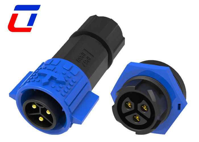 300V 20A LED 3 Pin Wire To Board Connector Watertight Wire Connectors