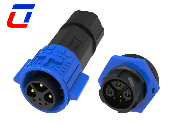 Quick Lock 15A Low Voltage Waterproof LED Connector 3+4 Pin 300V Male To Female