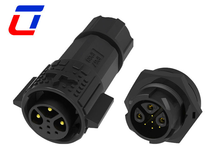 Nylon Quick Lock 8 Pin Waterproof LED Connectors 12V 3+5 Pin Male To Female