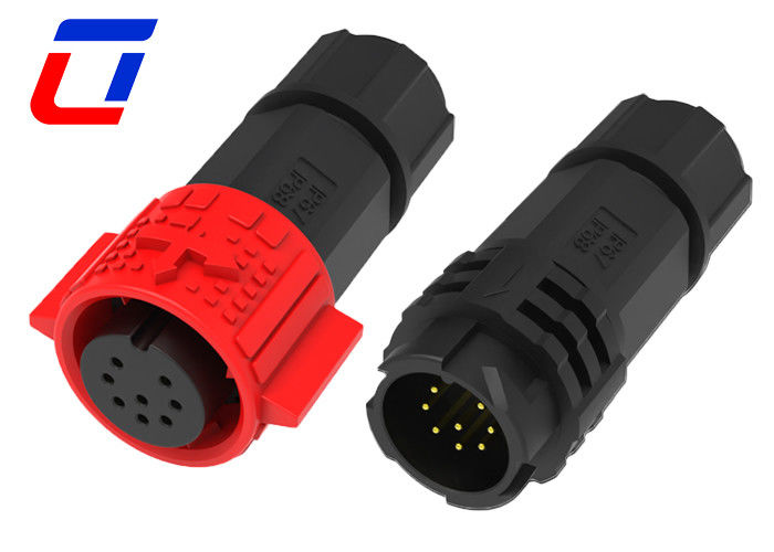 OEM ODM Waterproof 8 Pin Data Connector M19 Push Lock IP67 Wire Connector
