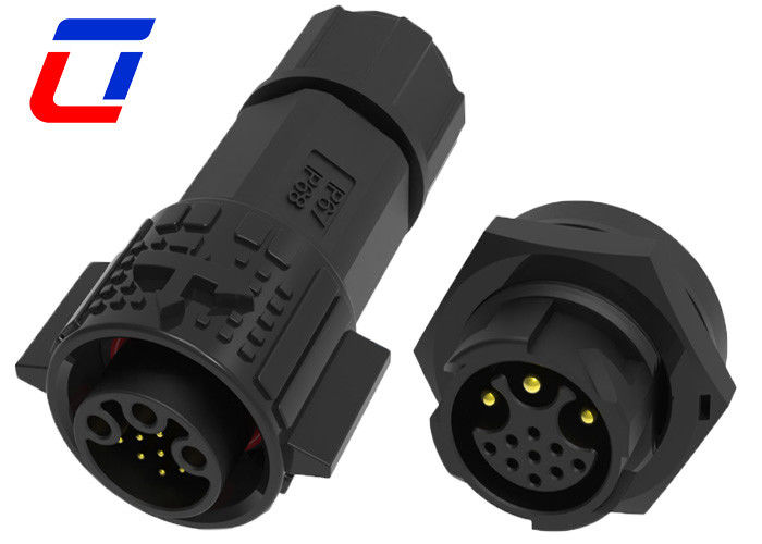 3 9 Pin IP67 Multi Pin Connector Types Waterproof Data And Power Connection