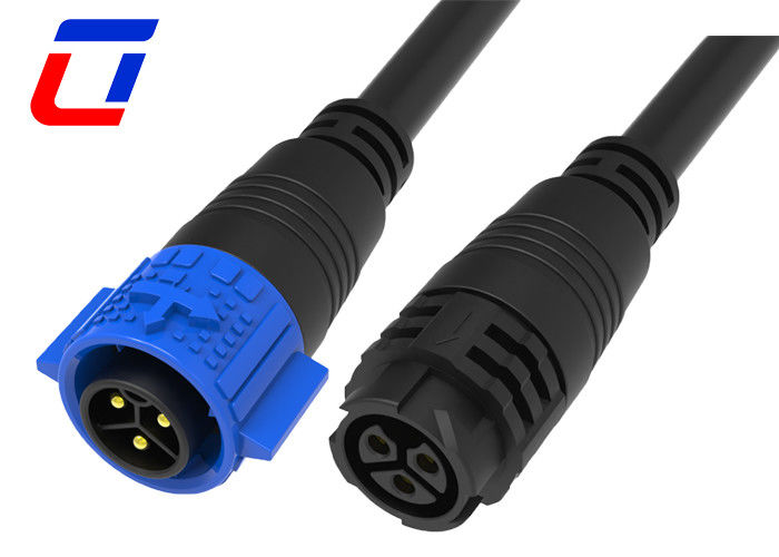 20A Current Rated Push Locking System M19 Waterporof Power Molded Cable Connector