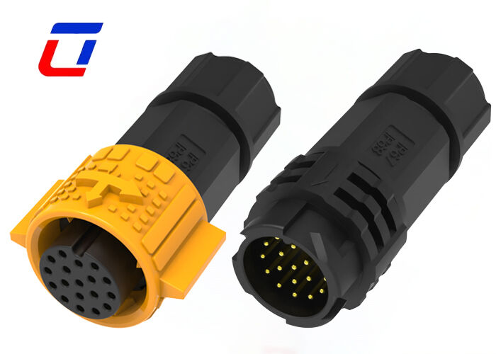 18 Pin Circular Connector M19 Wire To Wire Outdoor Quick Lock Electrical Connectors