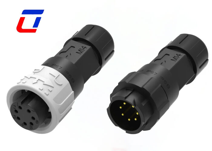 60V Low Voltage Wire Connectors M16 7Pin Waterproof Nylon Circular Connector