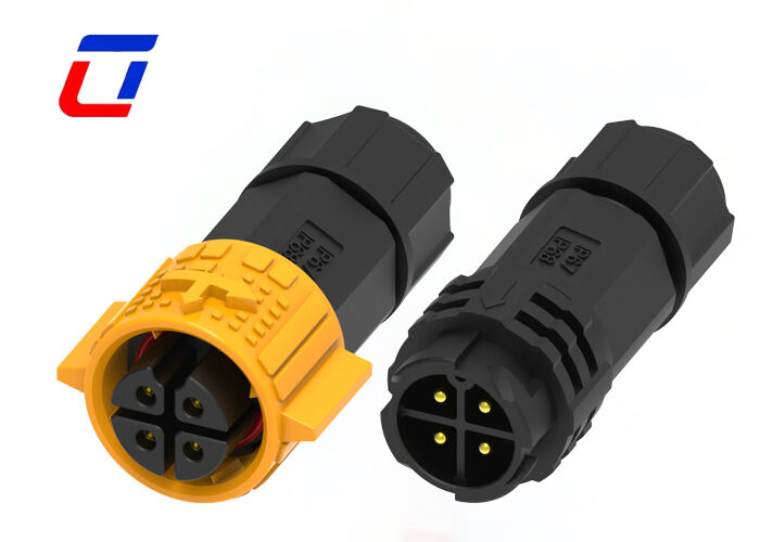 300V 4 Pin M19 Waterproof Connector Male To Female IP67 Circular Connectors