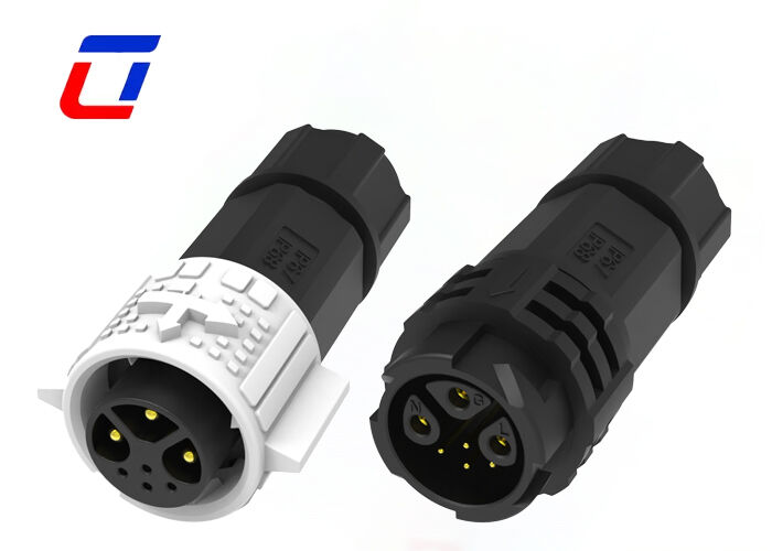 M19 Male Female Connector 300V Outdoor 3+4 Pin Power And Signal Connector