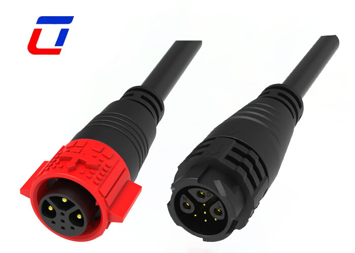 3+5 Pin M19 Male Female Cable Connectors 300V Waterproof Quick Disconnect Connectors