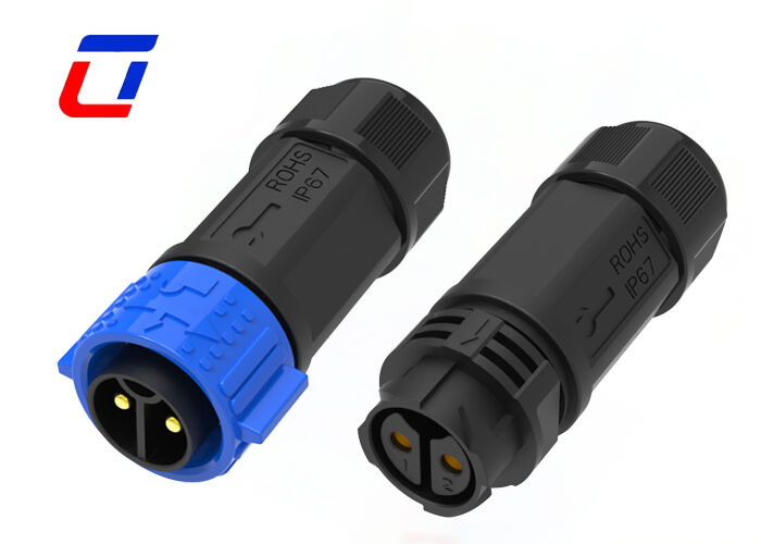 M25 2 Pin High Current Power Connector 600V Waterproof Cable To Cable connector