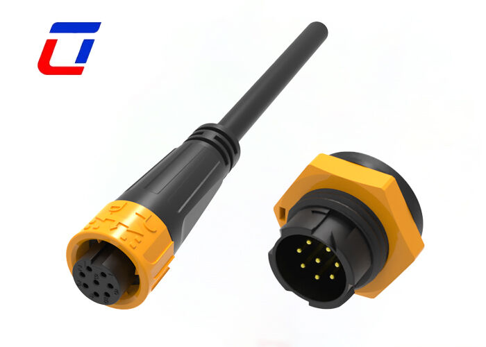 M16 Male Female Connector 8 Pin ODM Data Connector 5A Cable To Board Waterproof