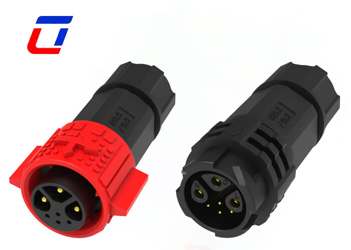M19 Round Connector Types 3+4 Pin Waterproof Plastic PA66 Power Data Connectors