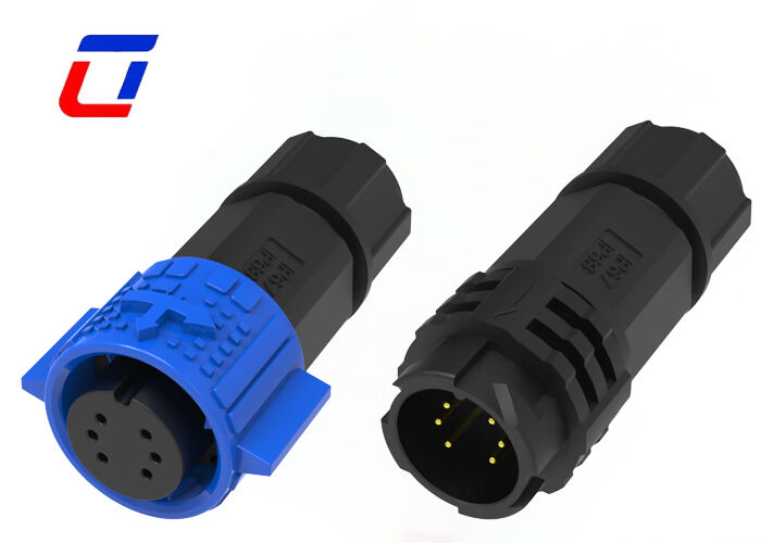 M19 6 Pin Male Female Connector 10A Industrial Waterproof Connector Factories