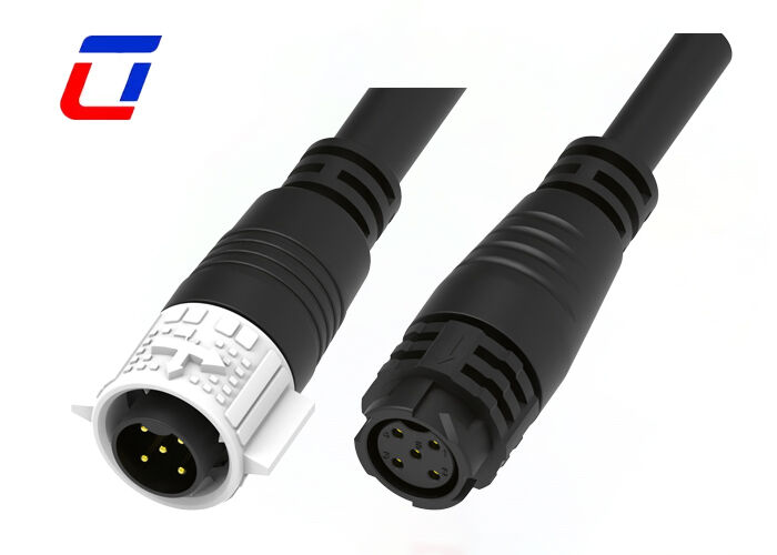 M19 5 Pin Waterproof Cable Connector IP67 ODM High Current 20A Power Connectors 