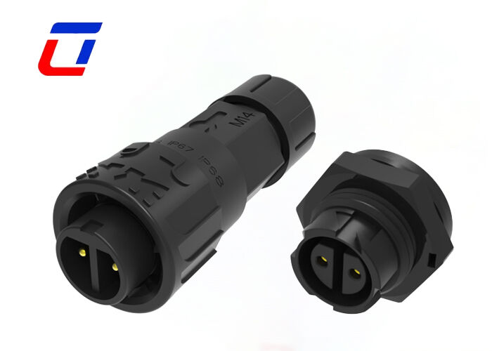 M16 10A IP67 Connectors Waterproof Quick Lock Female To Male Connector For Power