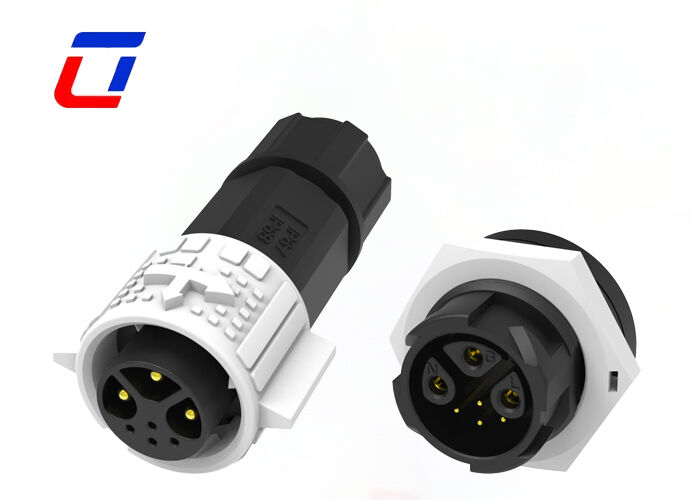 3+4 Pin Power And Signal Connectors M19 Gold Plated 300V Low Voltage  Connectors Waterproof