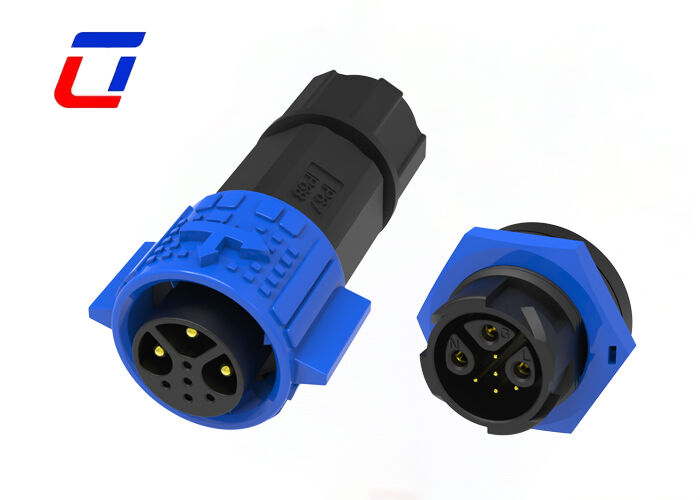 20A M19 3+5 Pin Brass Gold-Plated Circular Connector 300V Multi Pin Plug Socket