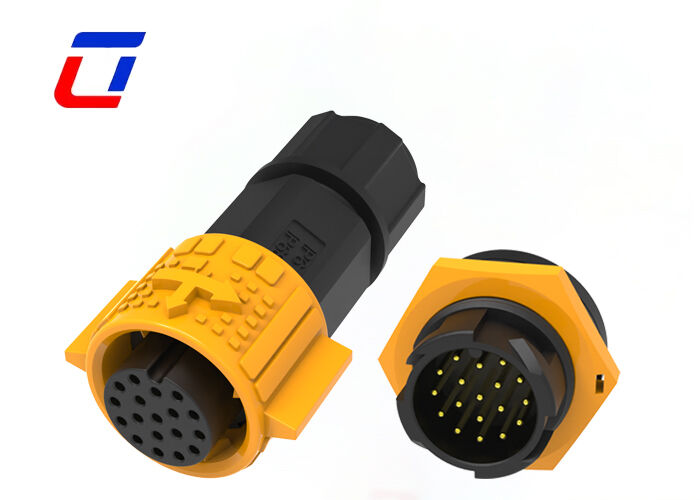 Ulinkcon Waterproof Data Connector M19 18 Pin Outdoor Quick Lock LED Connector Manufacturer