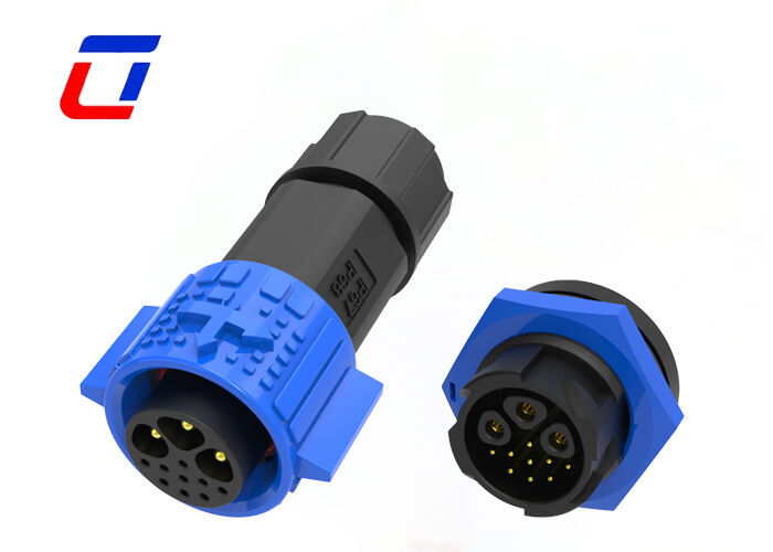 IP67 15A+5A M19 Multi Pin Waterproof Connector 3+9 Pin Power Data Connector Outdoor