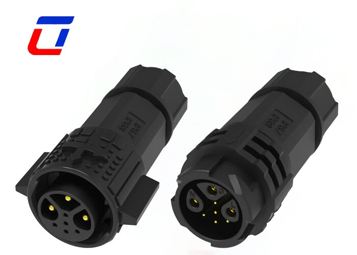 20A Plastic Circular Connectors M19 3+5 Pin ODM IP67 Waterproof Power Data Connector 300V