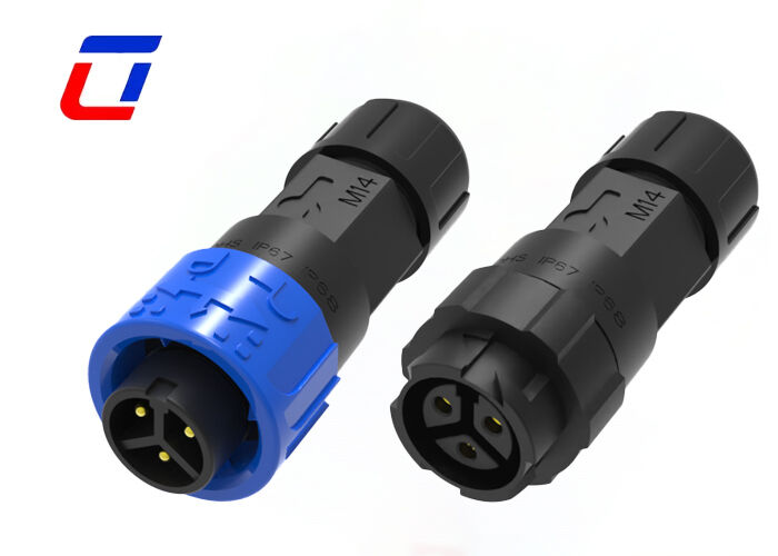 10A M16 3 Pin Power Connector Waterproof 300V Wire To Wire Circular Connectors
