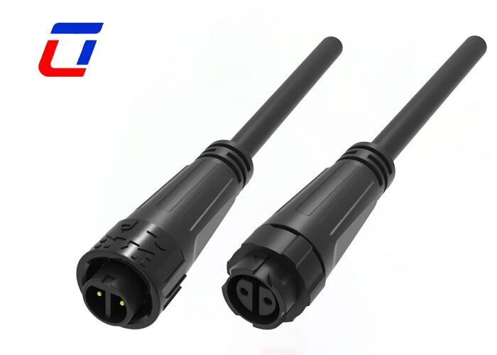 M16 IP67 2 Pin Waterproof Connector 10A UL Obtain Quick Lock Power Connector