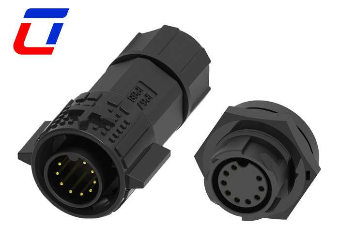 Quick Lock 9 Pin Outdoor Waterproof Connector OEM ODM For LED Display