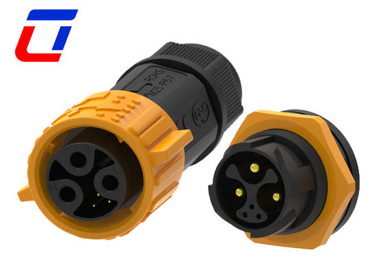 6 Pin 50A Waterproof Power Connector M25 IP67 Bulkhead Power Connector